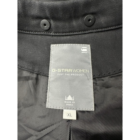 Womens G Star Raw Zip Jacket Black Lightweight Bomber, Size XL - Picture 5 of 10